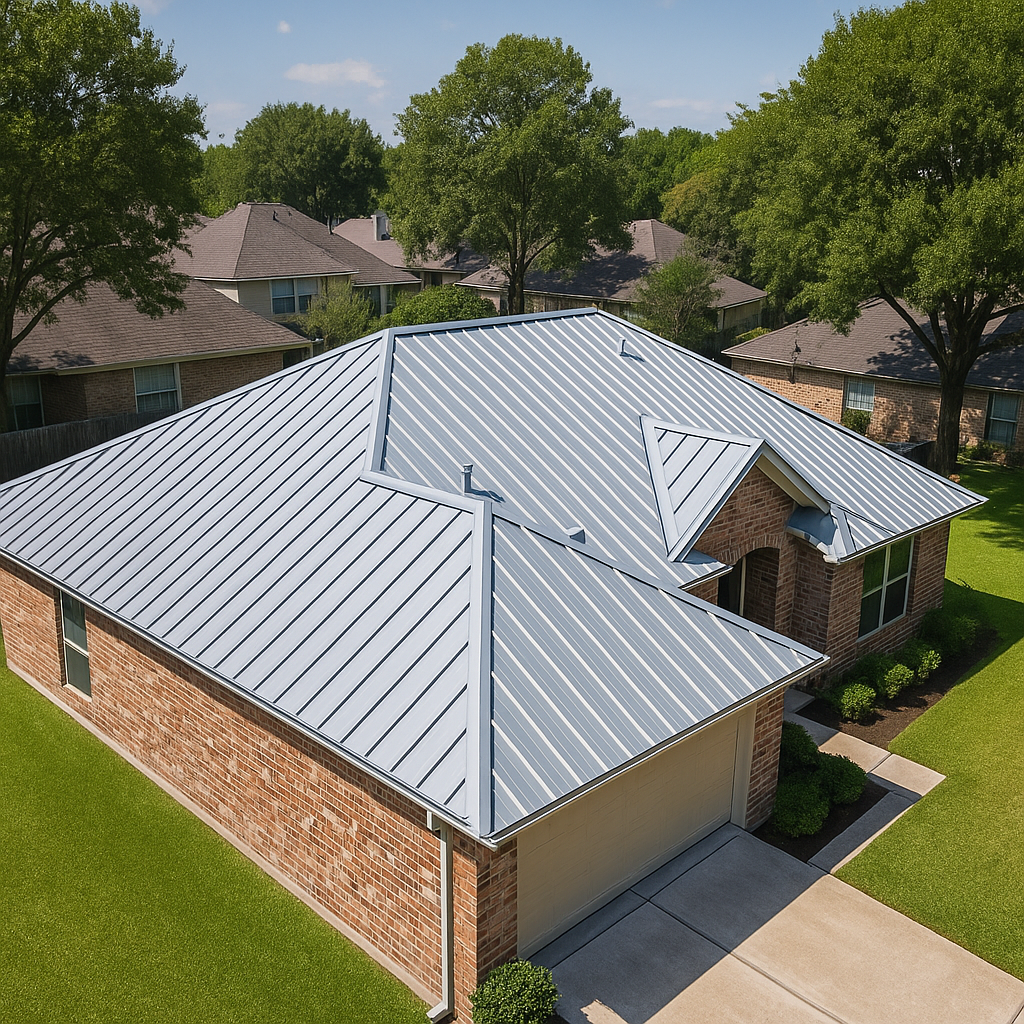 Metal Roof by RISE Roofing Houston TX