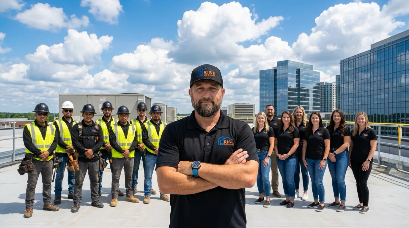 RISE Roofing team serving Conroe, TX