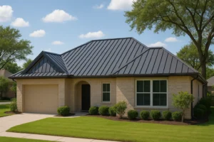 Standing Seam Metal Roof by RISE Roofing Houston TX